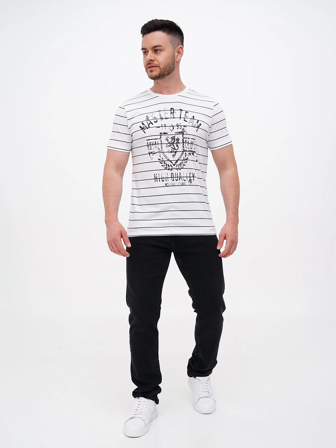 Футболки и поло Trend Collection модель TC11228WhiteFTBLK Фото