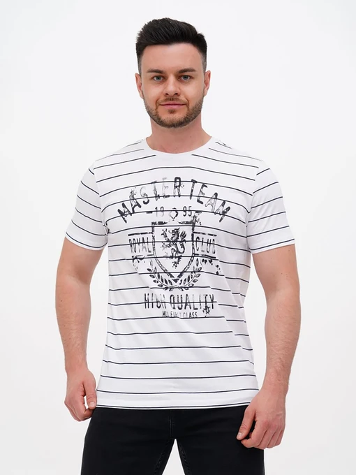 Футболки і поло Trend Collection модель TC11228WhiteFTBLK Фото