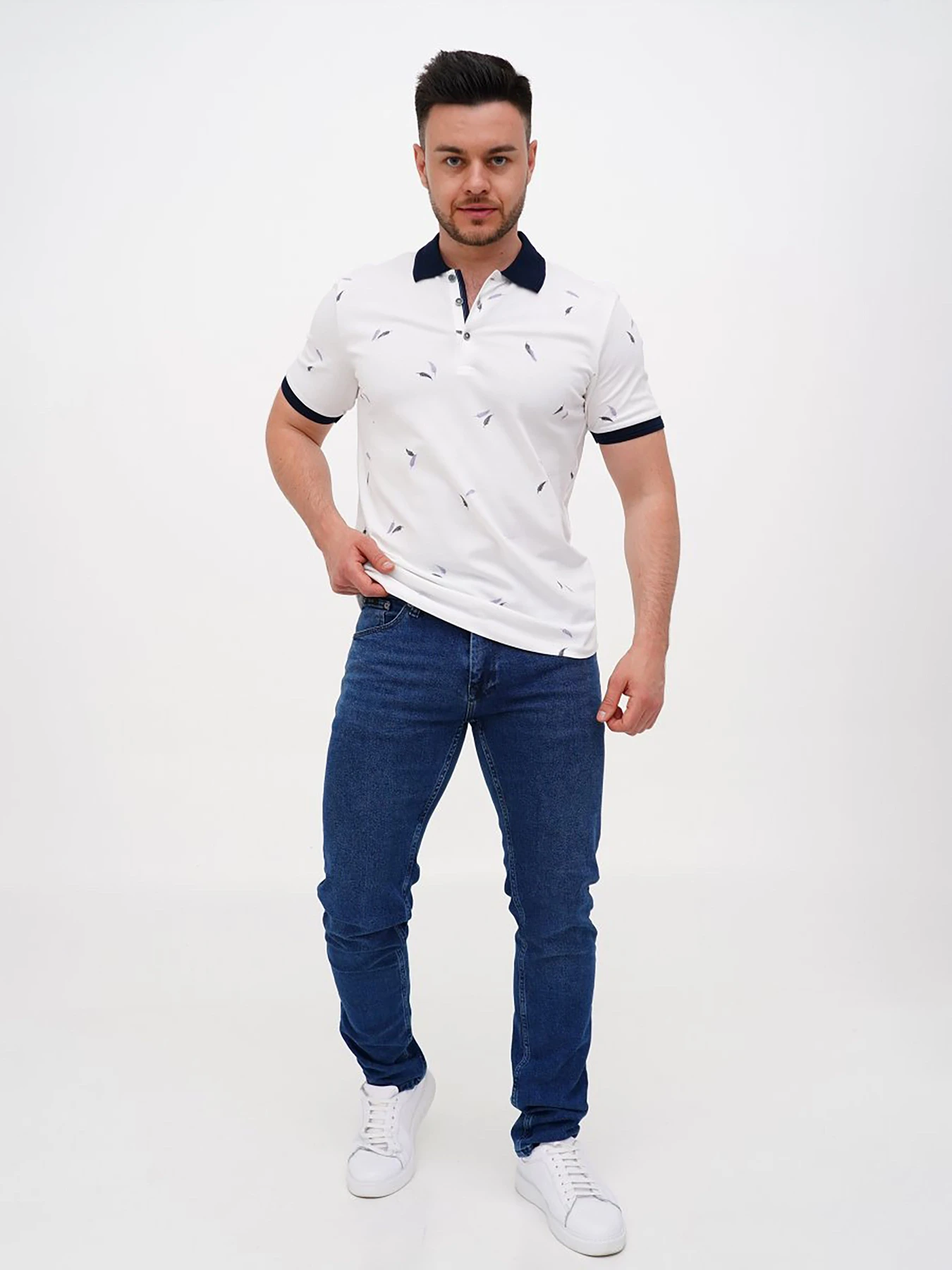 Футболки и поло Trend Collection модель TC11222WhiteFTBLK Фото
