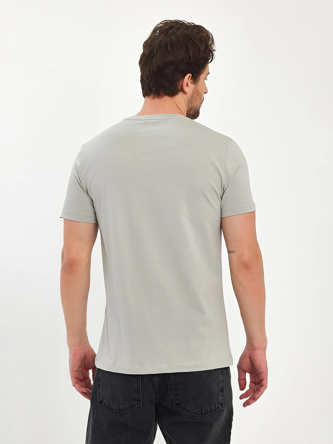Футболки и поло Trend Collection модель TC11175LightGreyFTBLK Фото