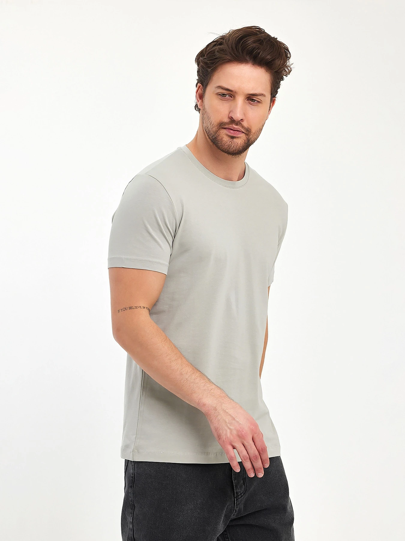 Футболки и поло Trend Collection модель TC11175LightGreyFTBLK Фото