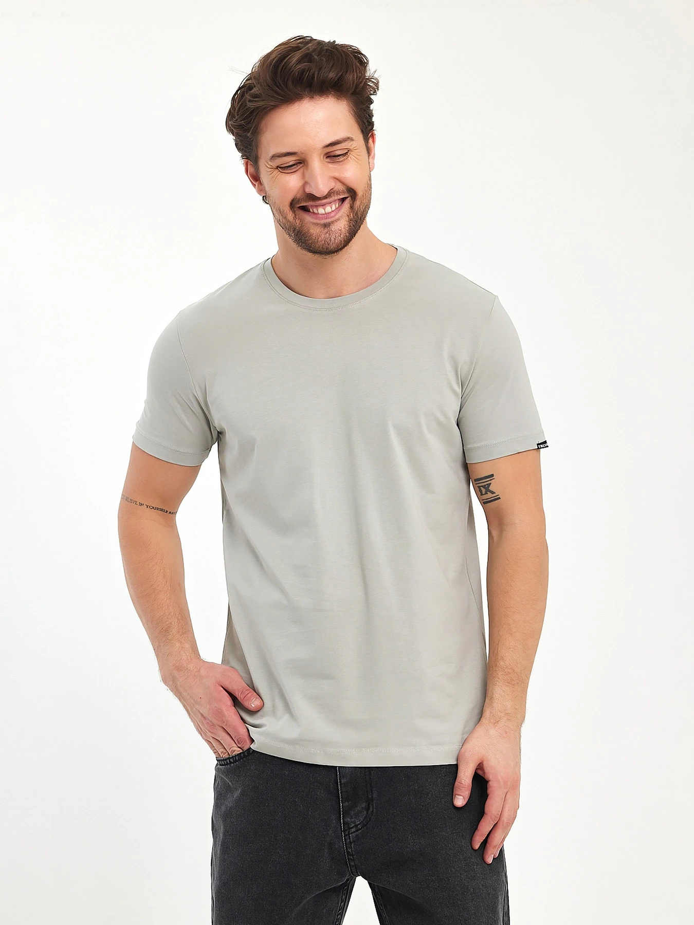 Футболки и поло Trend Collection модель TC11175LightGreyFTBLK Фото