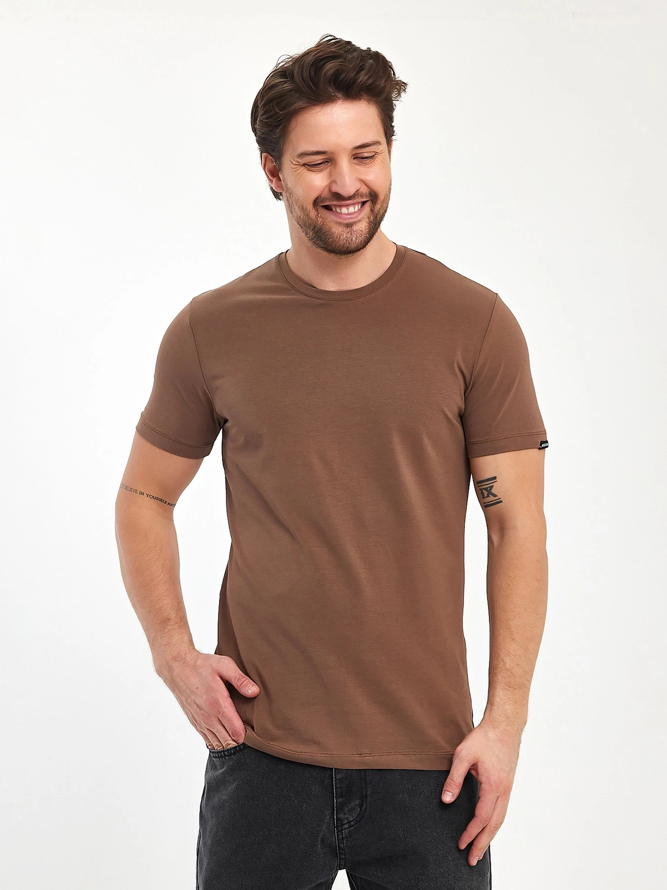 Футболки і поло Trend Collection модель TC11173BrownFTBLK Фото