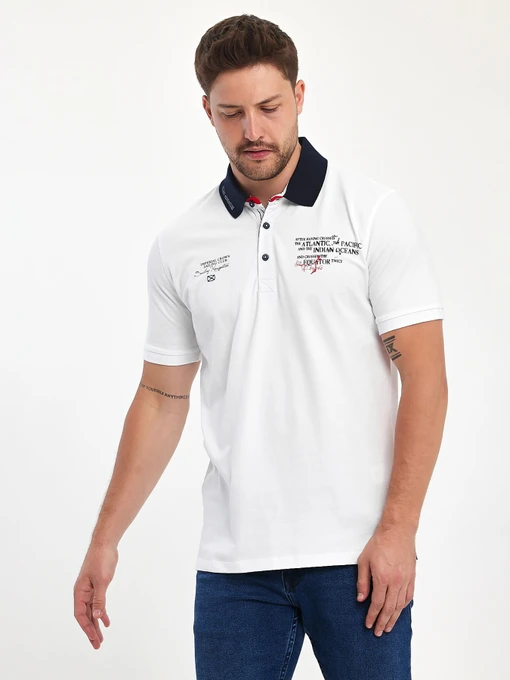 Футболки и поло Trend Collection модель TC11123WhiteFTBLK Фото