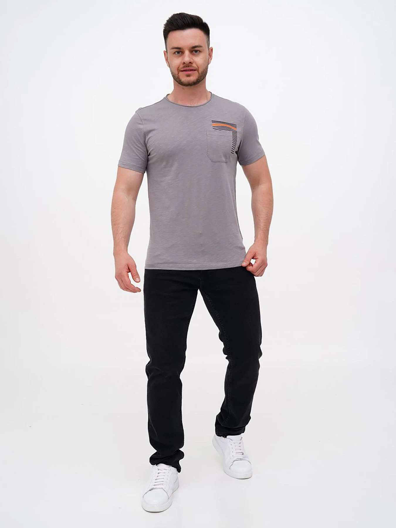 Футболки и поло Trend Collection модель TC11113GreyFTBLK Фото