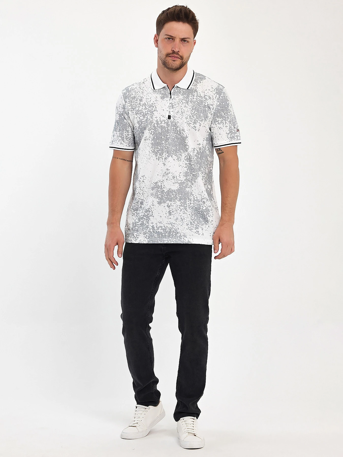 Футболки и поло Trend Collection модель TC11107WhiteFTBLK Фото