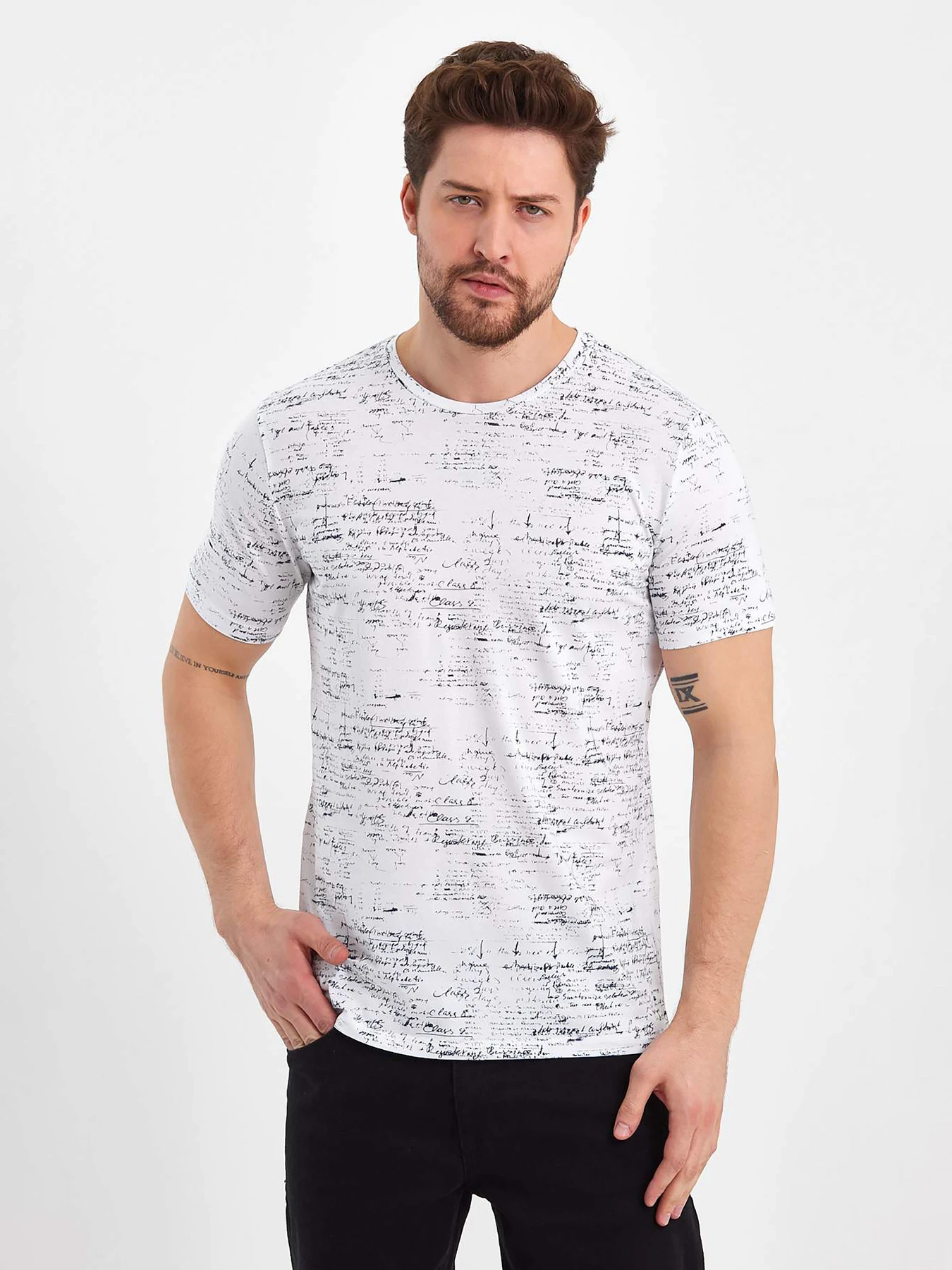 Футболки и поло Trend Collection модель TC11095WhiteFTBLK Фото