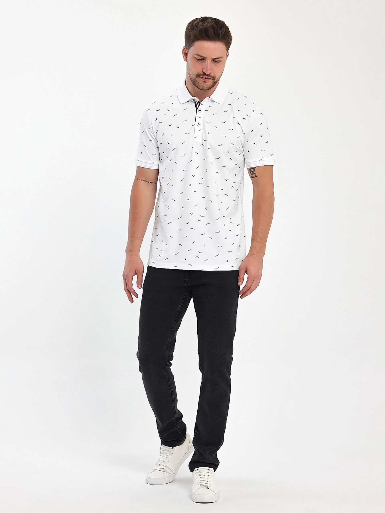 Футболки и поло Trend Collection модель TC11079WhiteFTBLK Фото