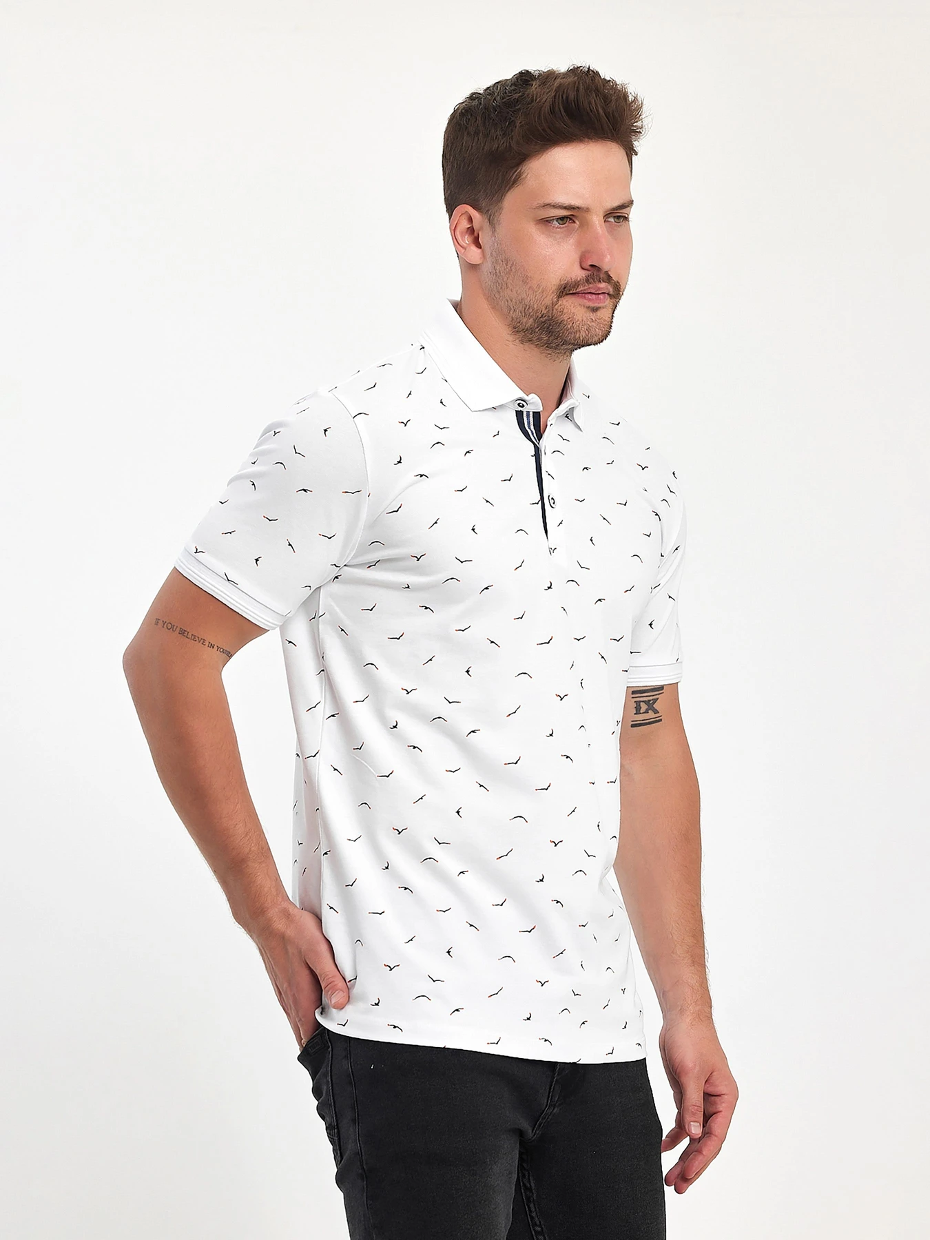 Футболки и поло Trend Collection модель TC11079WhiteFTBLK Фото