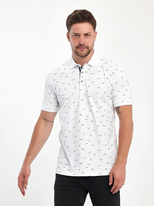 Футболки и поло Trend Collection модель TC11078WhiteFTBLK Фото