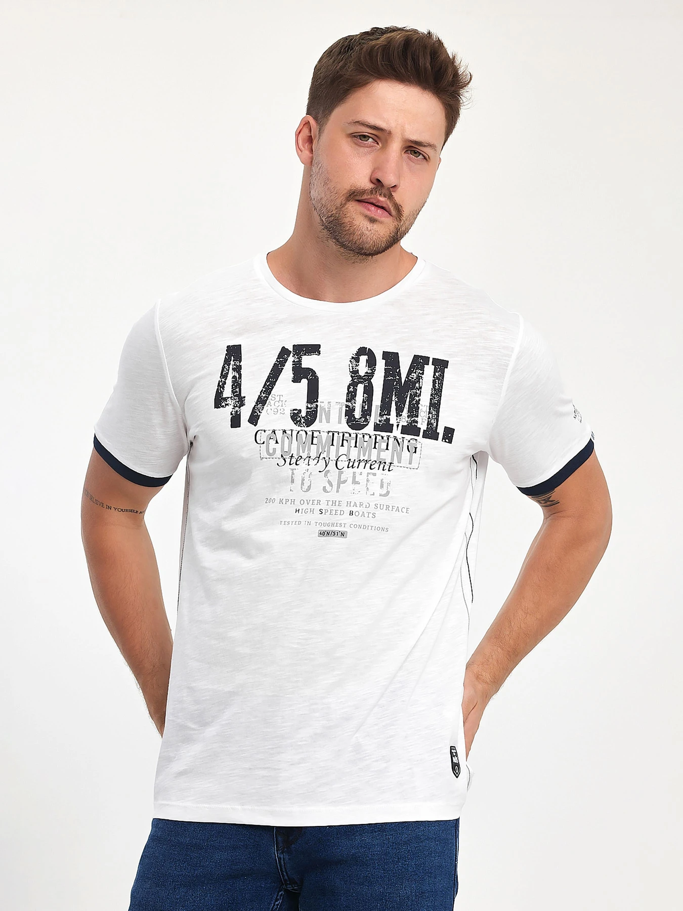 Футболки и поло Trend Collection модель TC11072WhiteFTBLK Фото