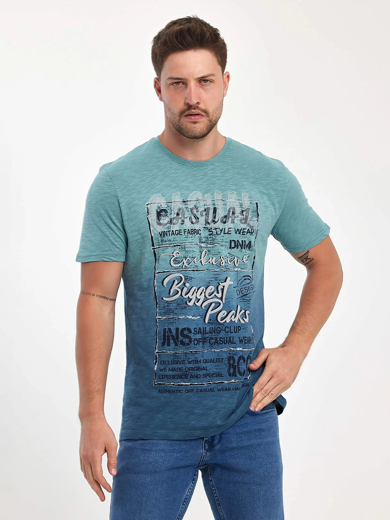 Футболки и поло Trend Collection модель TC10985GreenFTBLK Фото