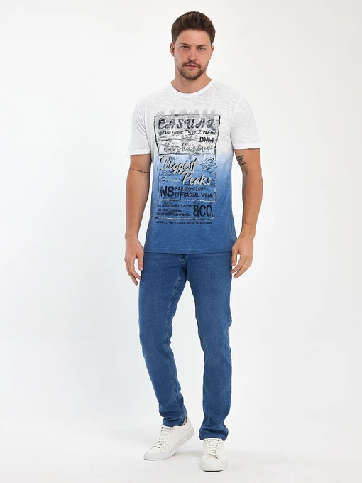Футболки и поло Trend Collection модель TC10984WhiteFTBLK Фото
