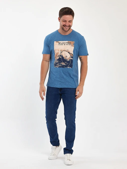 Футболки и поло Trend Collection модель TC10983BlueFTBLK Фото