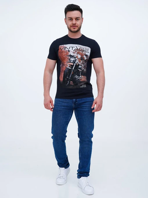 Футболки и поло Trend Collection модель TC10764DarkBlueFTBLK Фото
