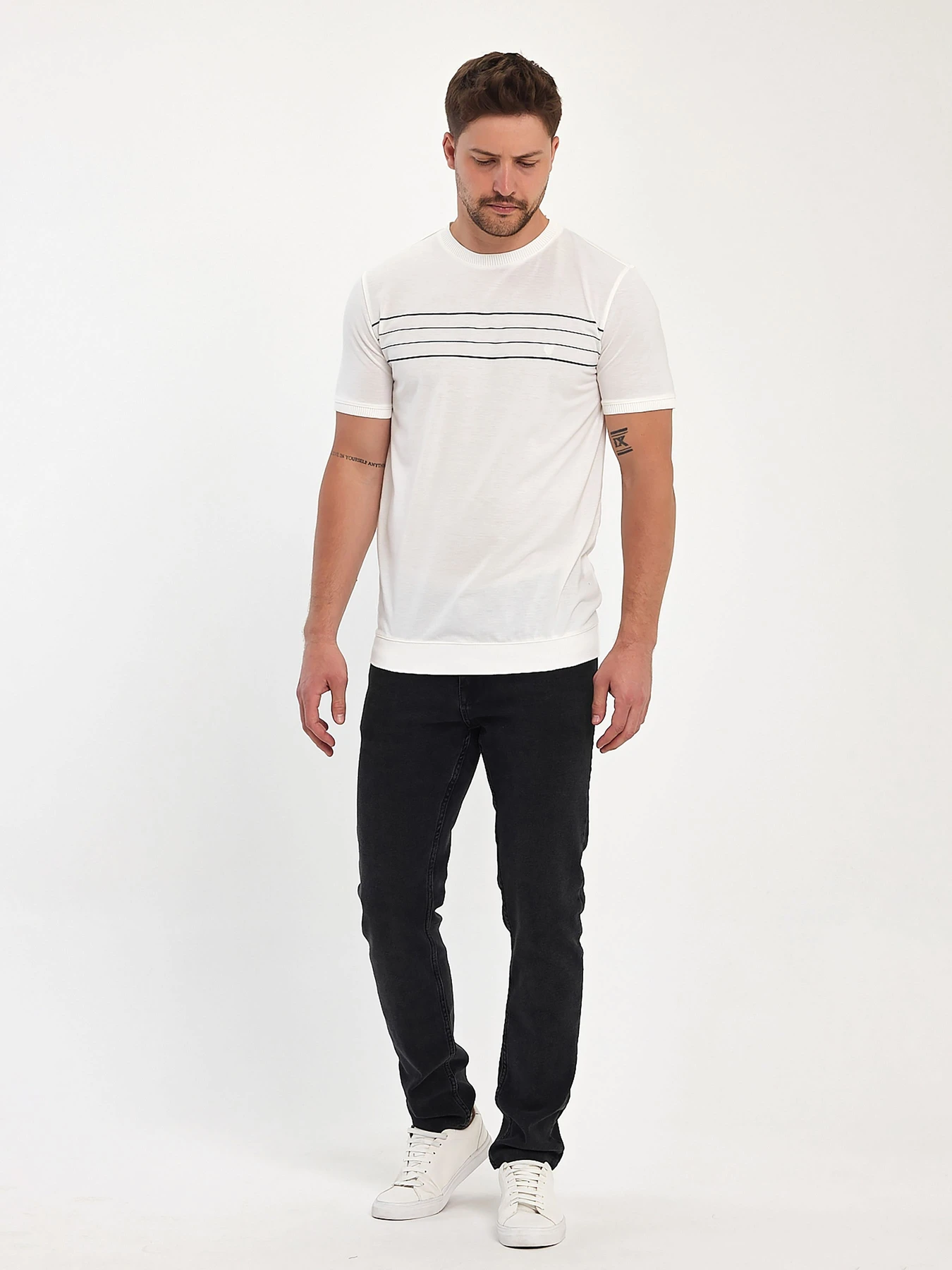 Футболки и поло Trend Collection модель TC10716WhiteFTBLK Фото