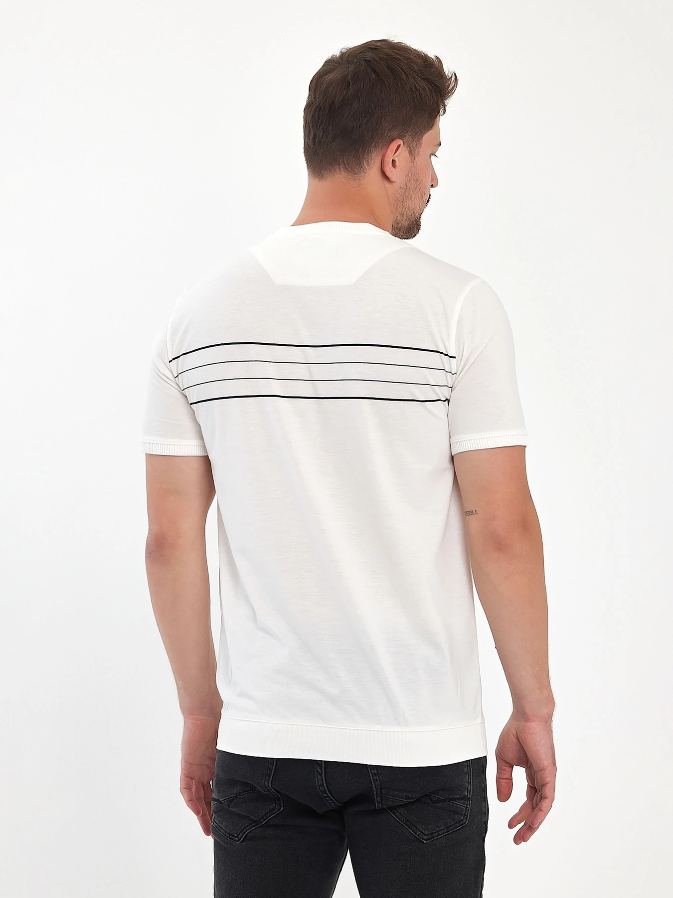 Футболки и поло Trend Collection модель TC10716WhiteFTBLK Фото