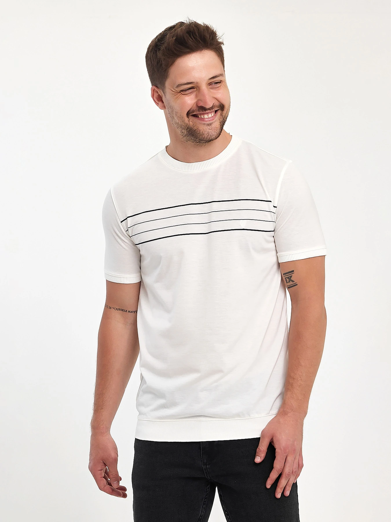 Футболки и поло Trend Collection модель TC10716WhiteFTBLK Фото