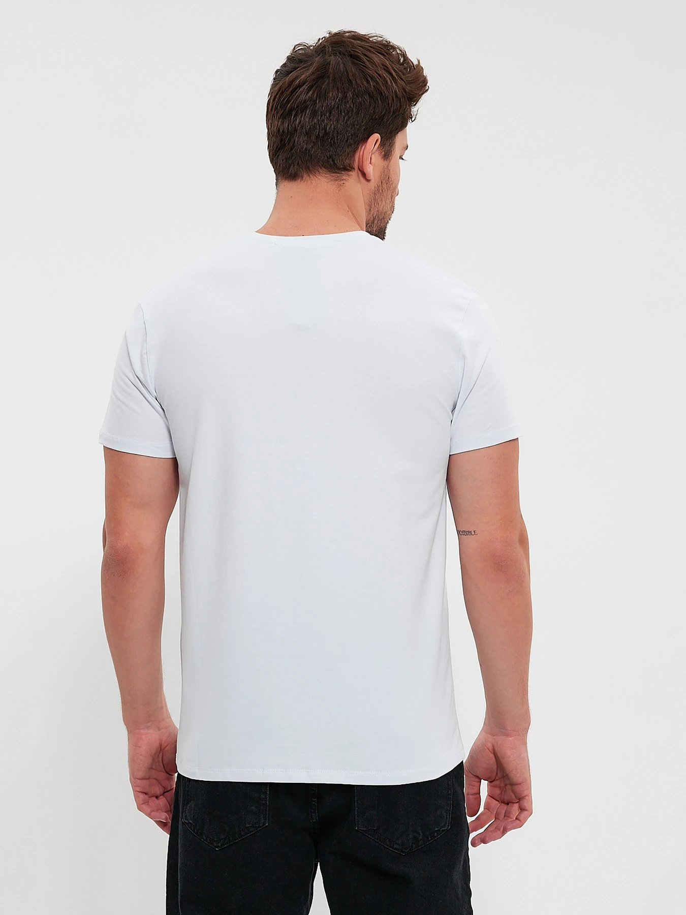 Футболки и поло Trend Collection модель TC10642WhiteFTBLK Фото