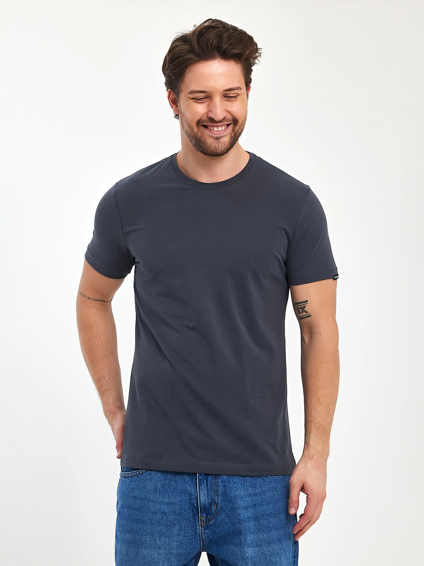 Футболки и поло Trend Collection модель TC9734GreyFTBLK Фото