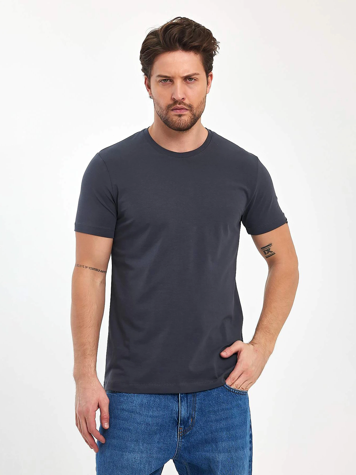 Футболки и поло Trend Collection модель TC9734GreyFTBLK Фото