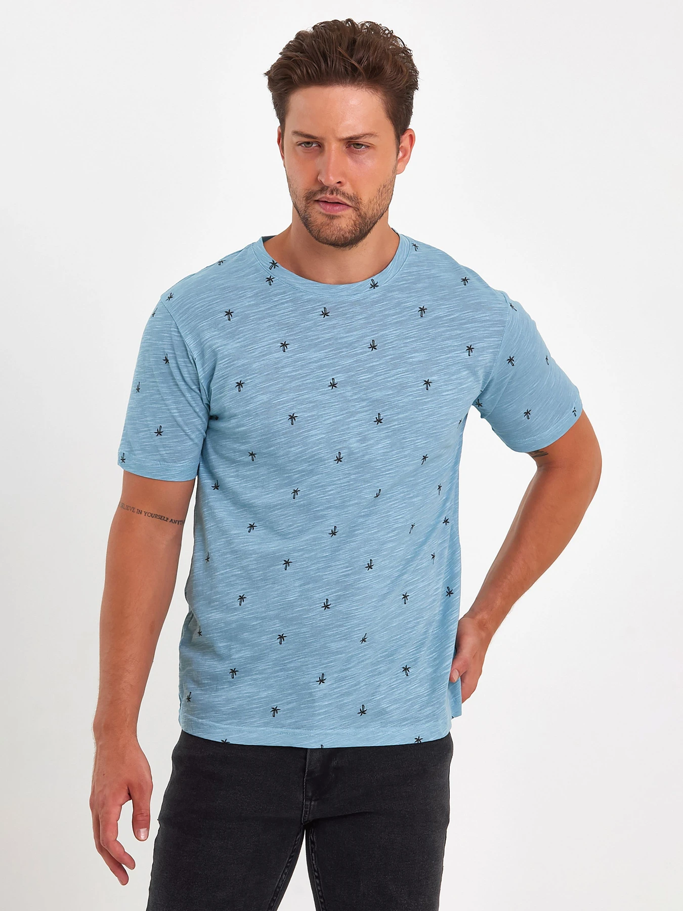 Футболки и поло Trend Collection модель TC9161TurquoiseFTBLK Фото