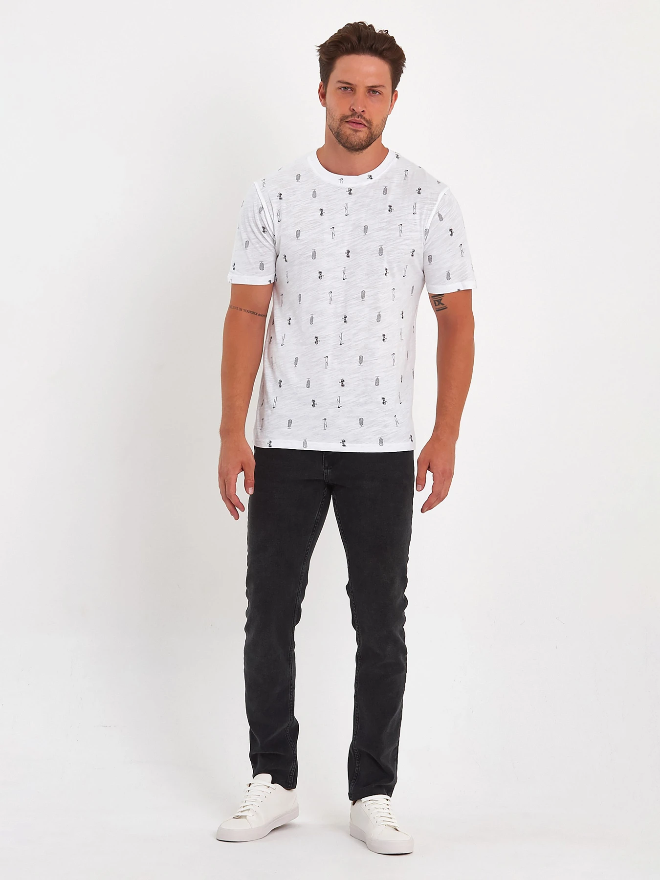Футболки и поло Trend Collection модель TC9159WhiteFTBLK Фото