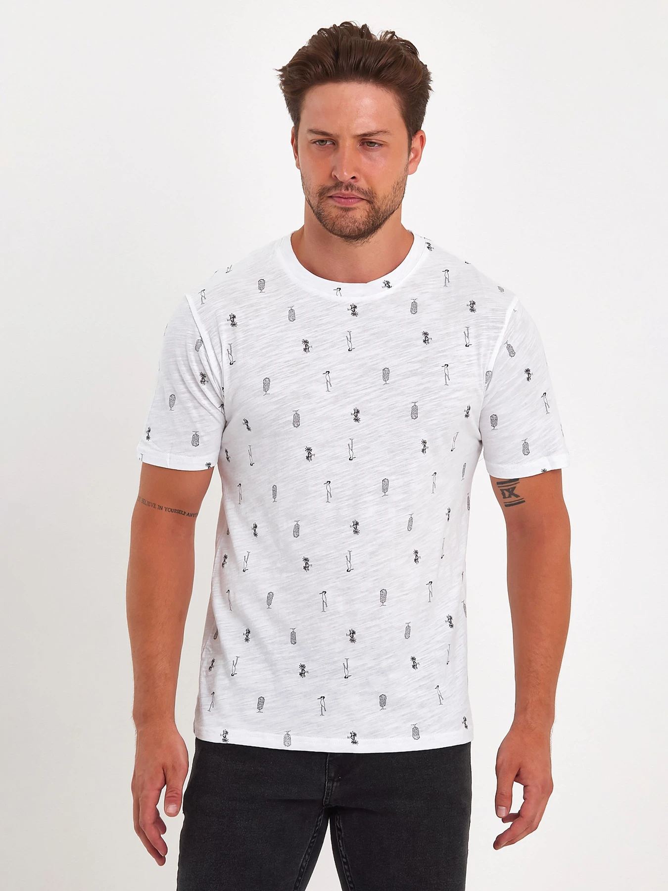 Футболки и поло Trend Collection модель TC9159WhiteFTBLK Фото
