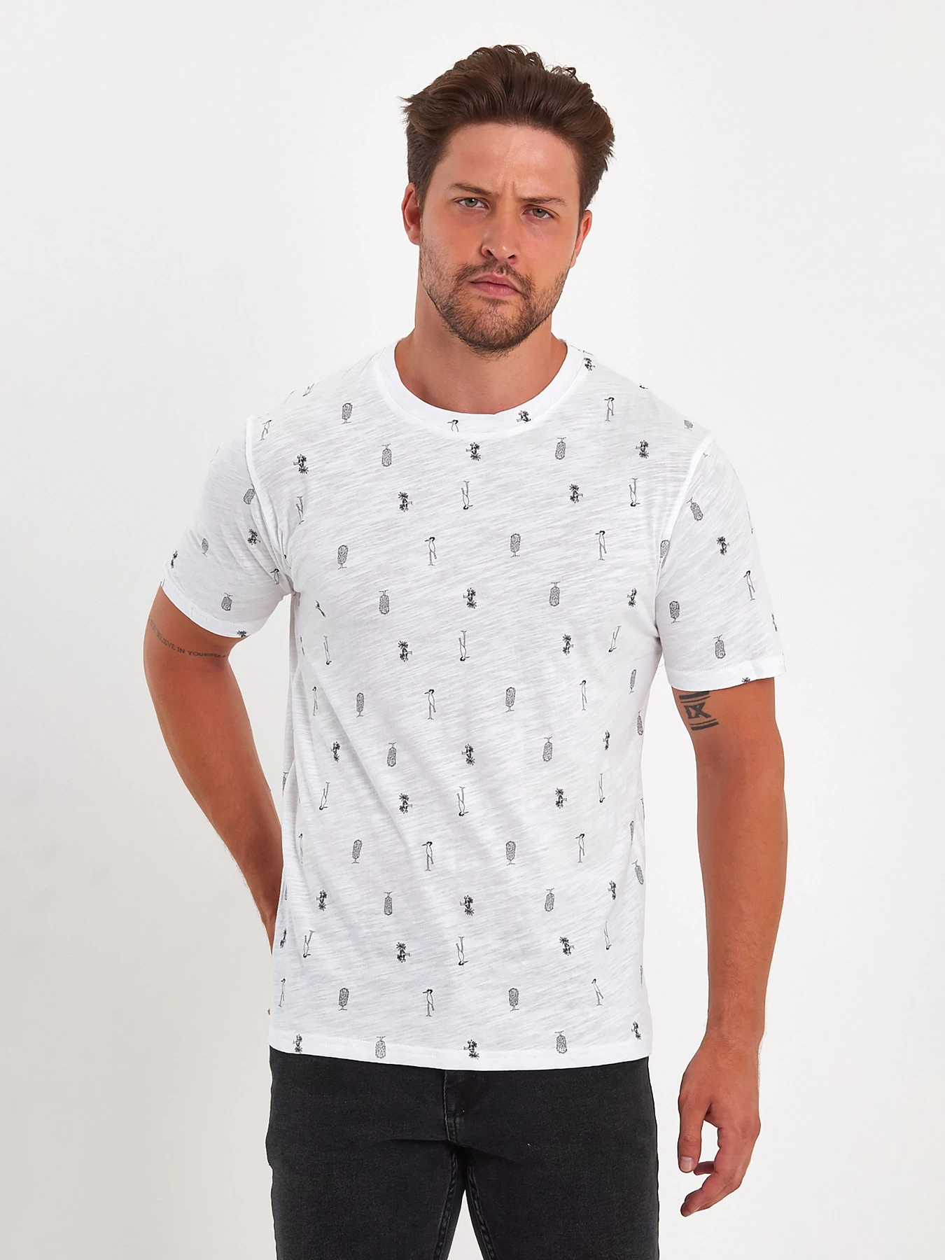 Футболки и поло Trend Collection модель TC9159WhiteFTBLK Фото