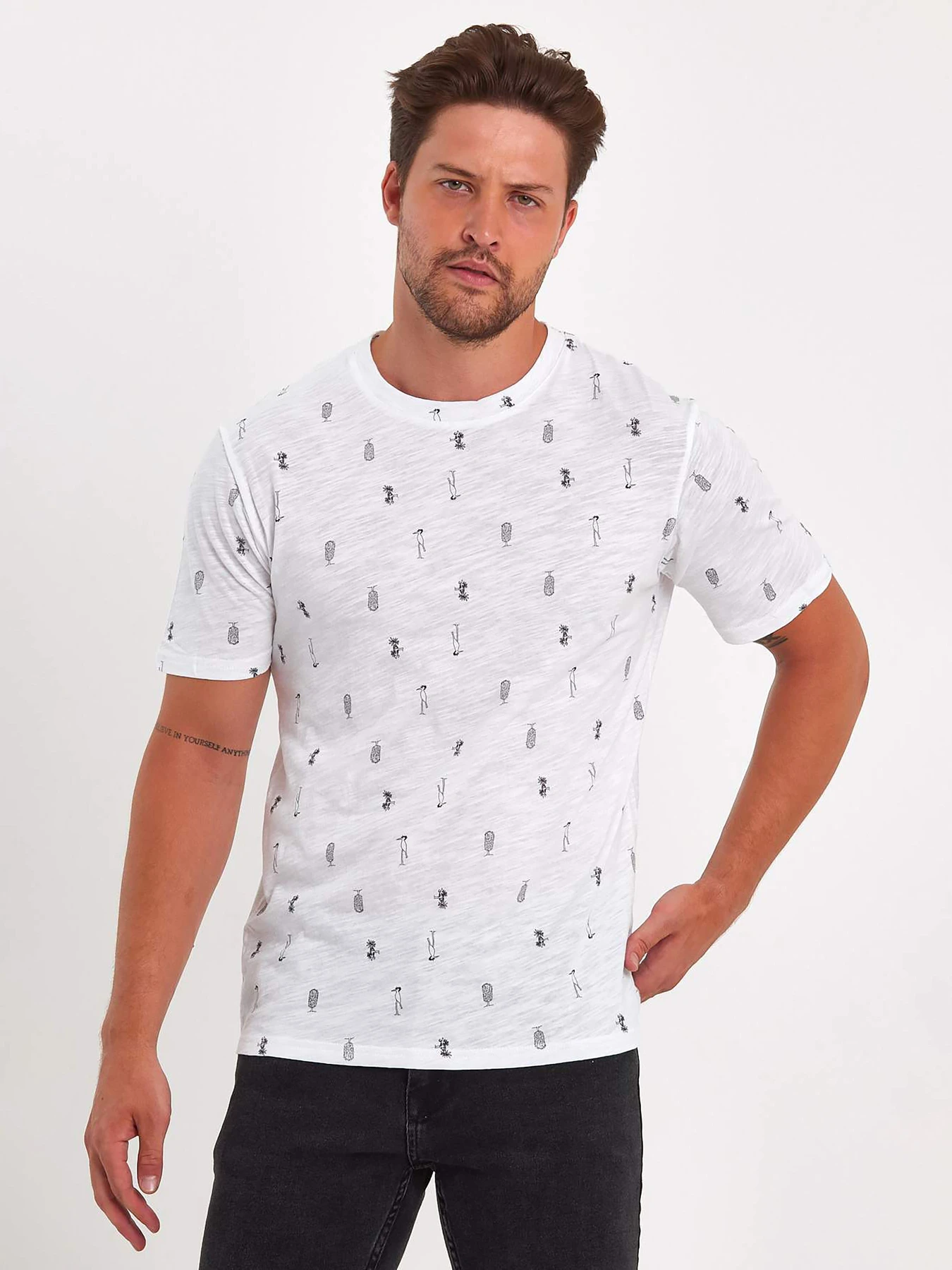 Футболки и поло Trend Collection модель TC9159WhiteFTBLK Фото