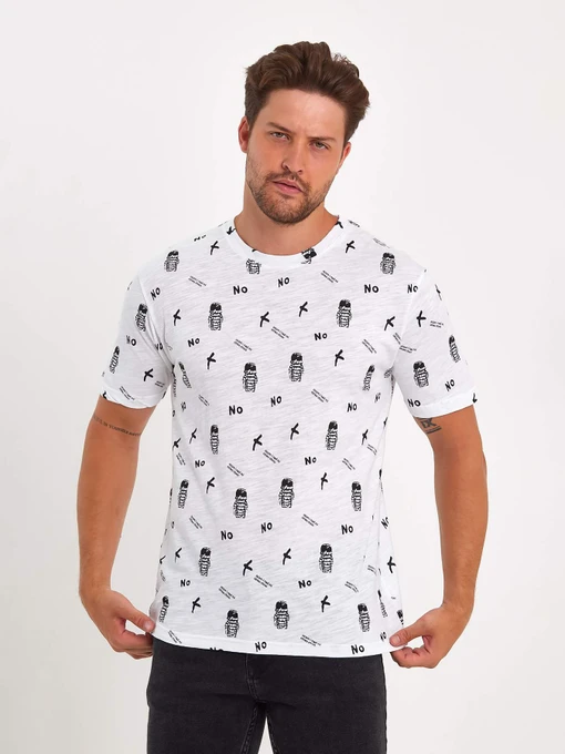 Футболки и поло Trend Collection модель TC9066WhiteFTBLK Фото