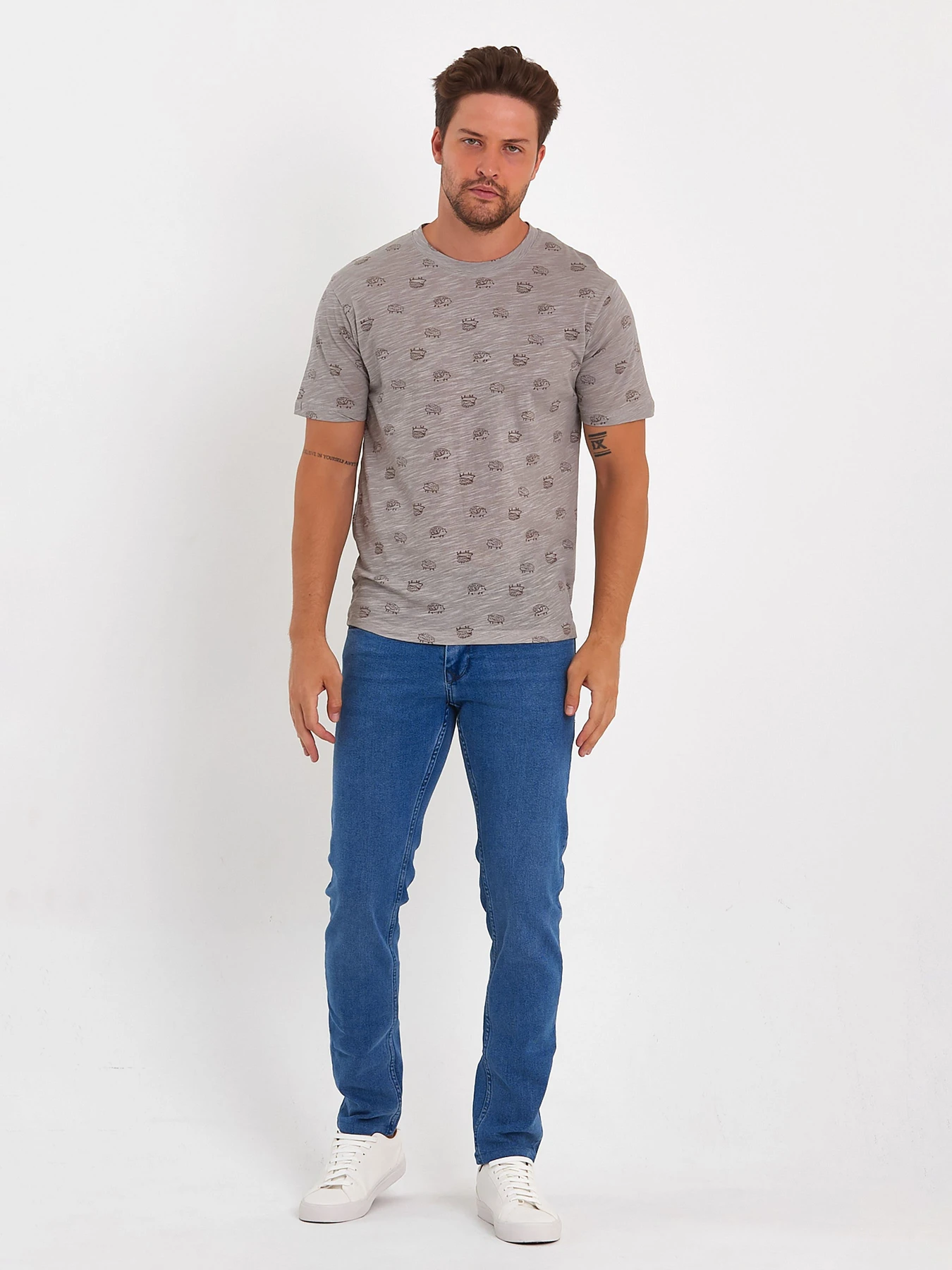 Футболки и поло Trend Collection модель TC9062GreyFTBLK Фото