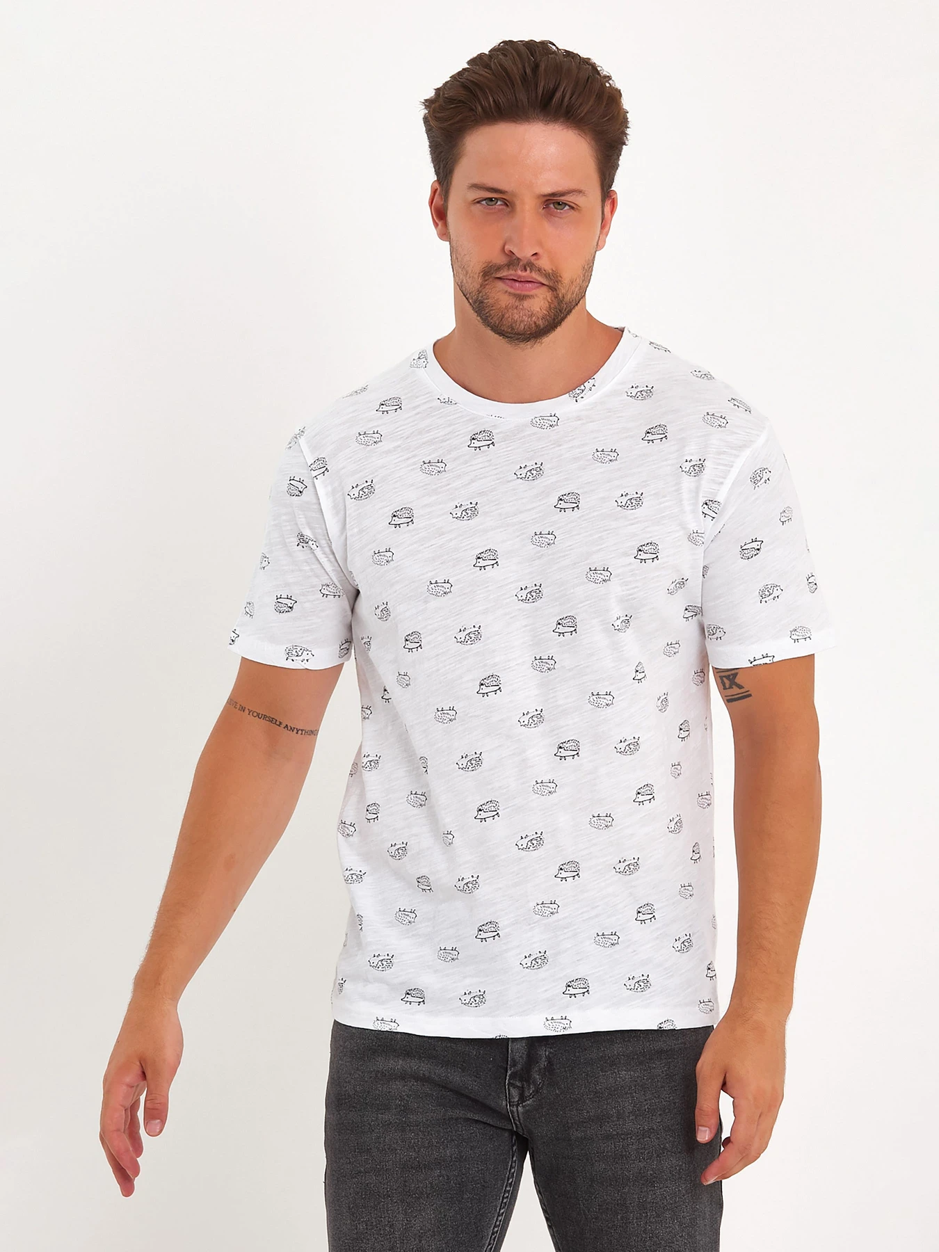 Футболки и поло Trend Collection модель TC9061WhiteFTBLK Фото