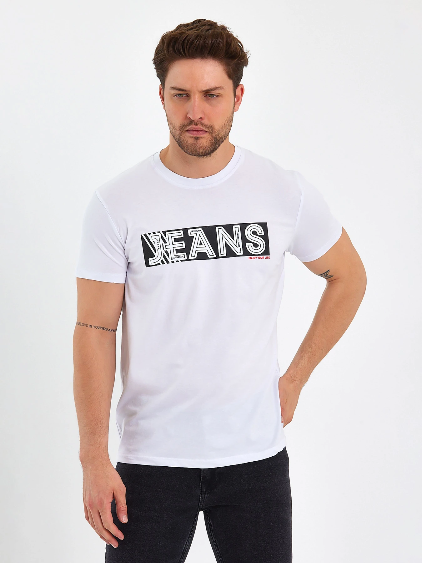 Футболки и поло Trend Collection модель TC9004WhiteFTBLK Фото