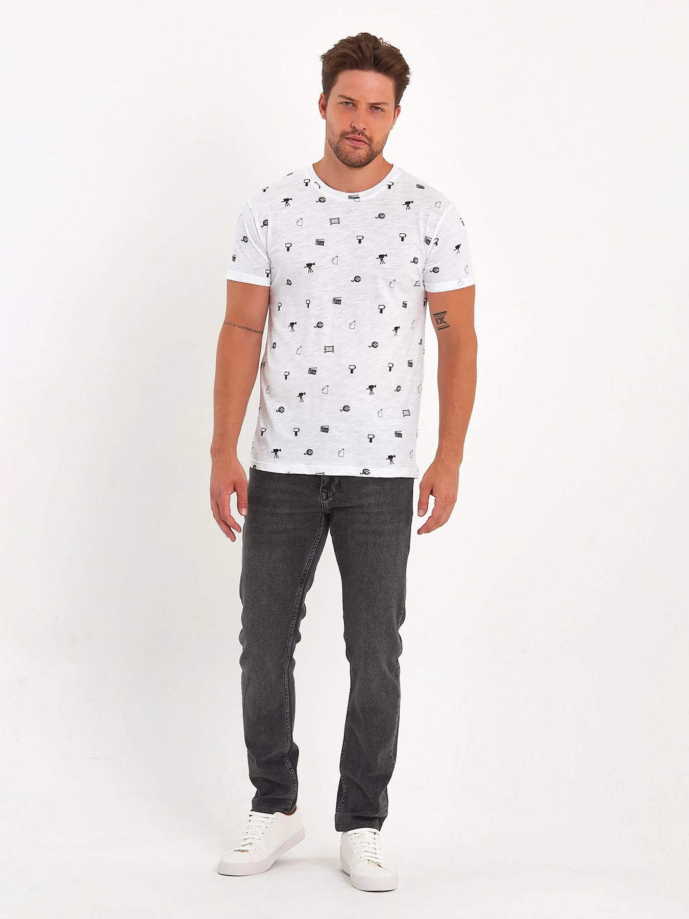 Футболки и поло Trend Collection модель TC8905WhiteFTBLK Фото