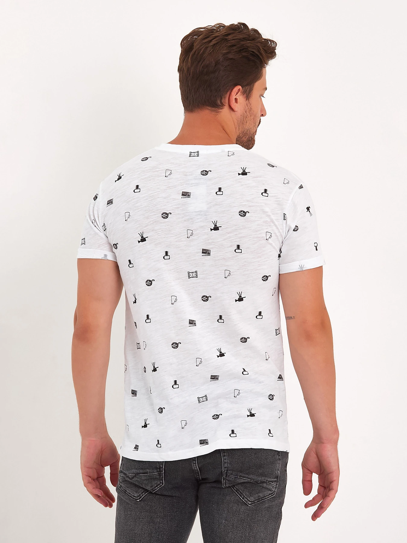 Футболки и поло Trend Collection модель TC8905WhiteFTBLK Фото