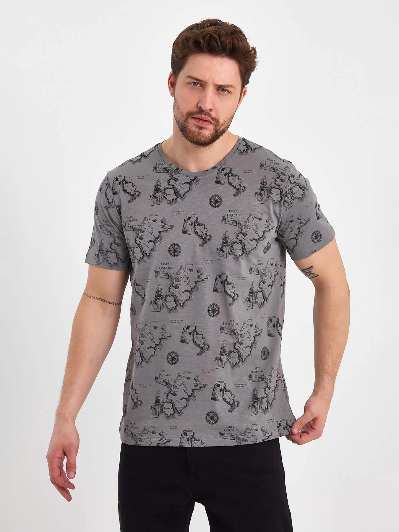 Футболки и поло Trend Collection модель TC8306GreyFTBLK Фото