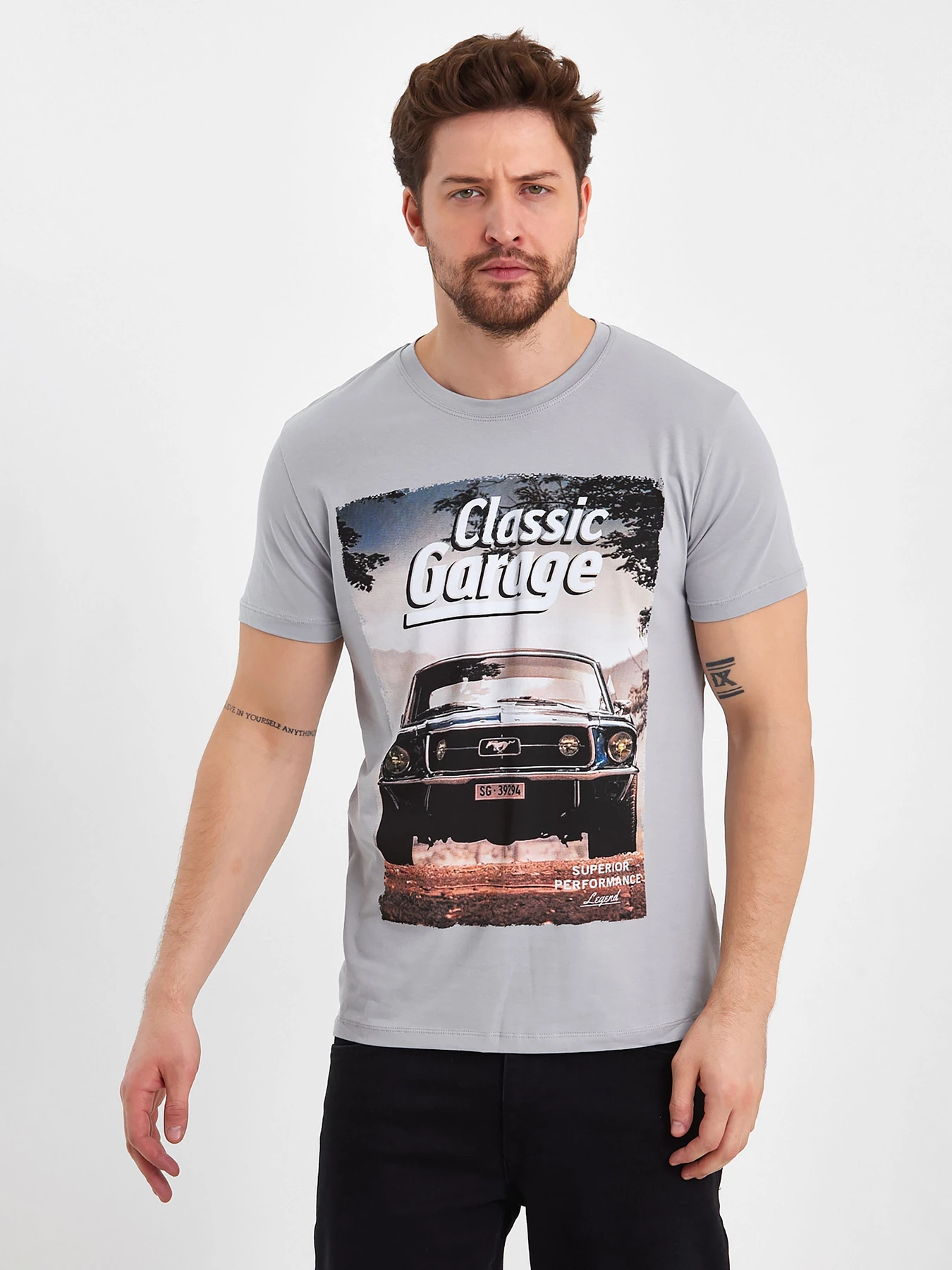 Футболки и поло Trend Collection модель TC8302GreyFTBLK Фото