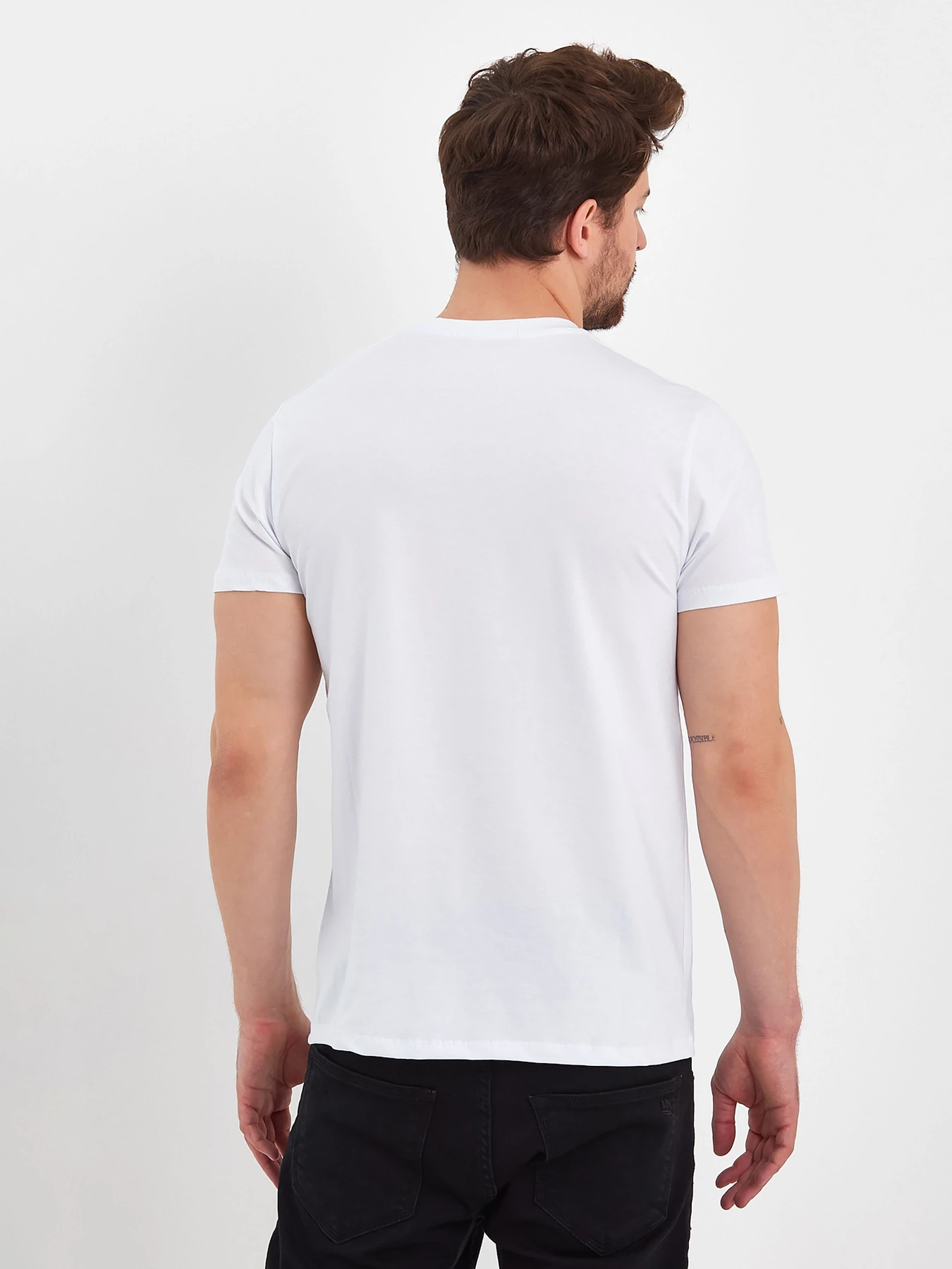 Футболки и поло Trend Collection модель TC8295WhiteFTBLK Фото