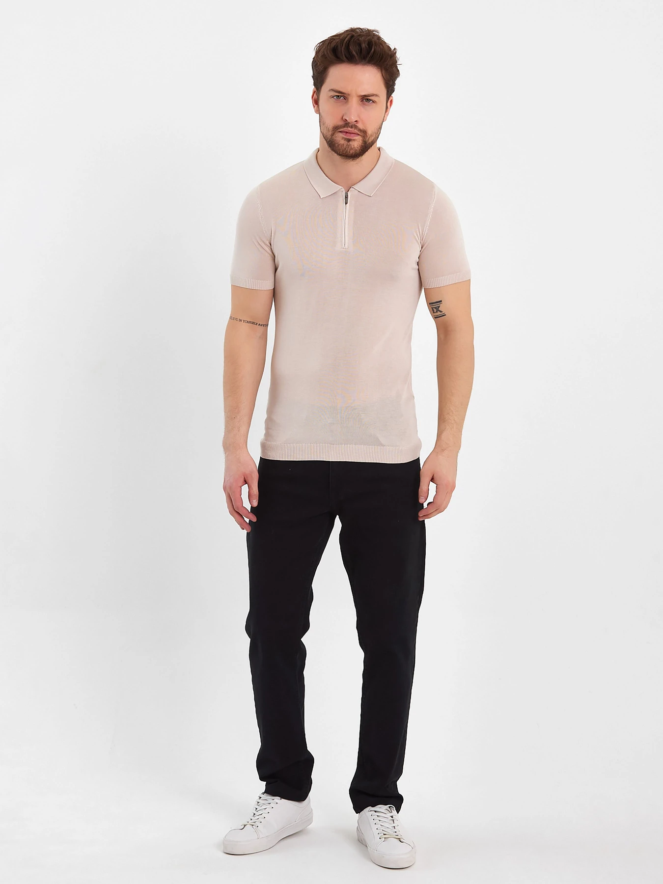 Футболки і поло Trend Collection модель TC8215BeigeFTBLK Фото