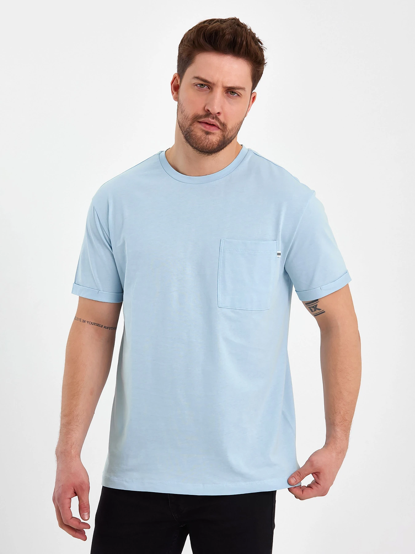 Футболки и поло Trend Collection модель TC8094BlueLightFTBLK Фото