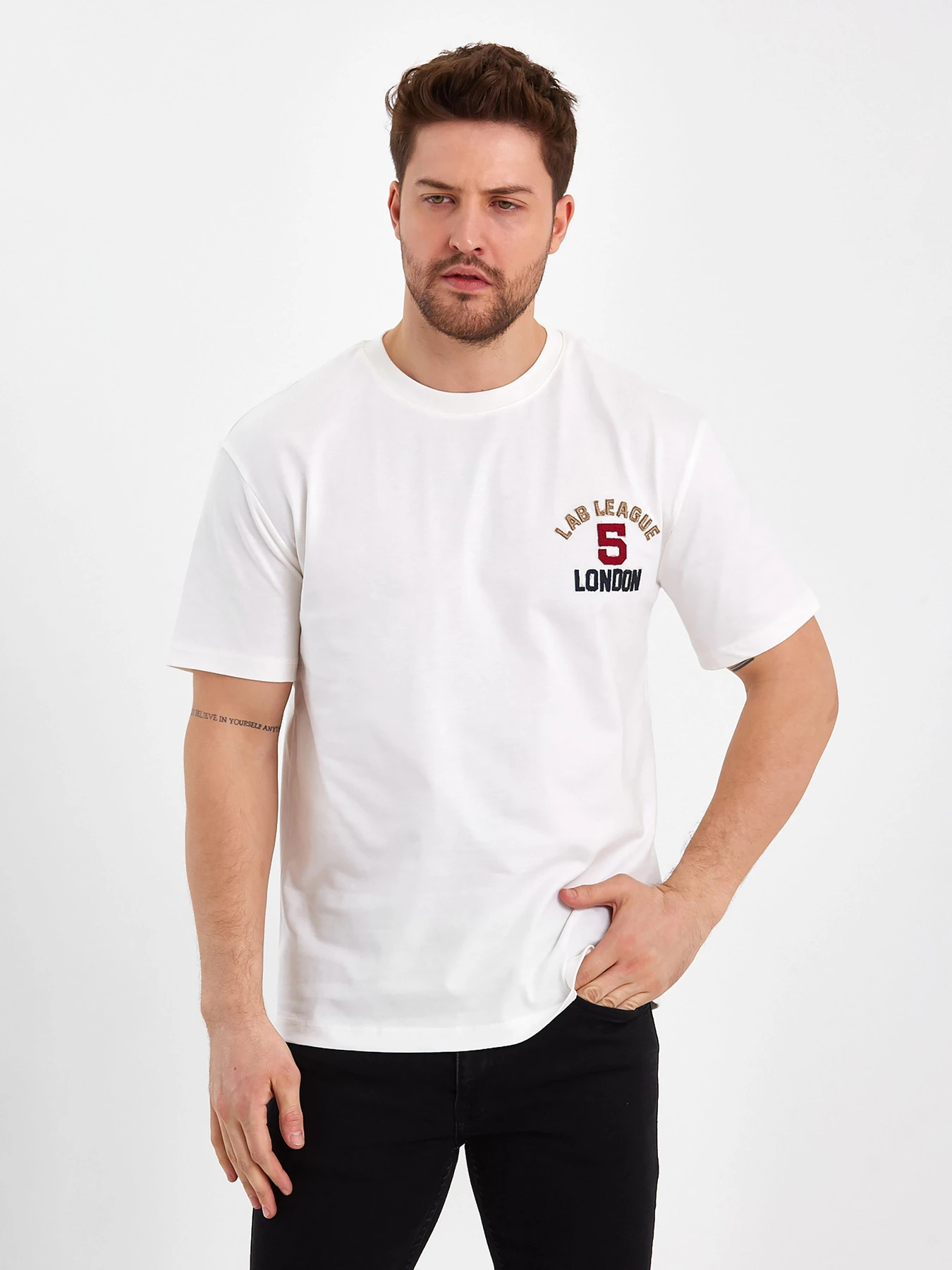 Футболки и поло Trend Collection модель TC8091WhiteFTBLK Фото