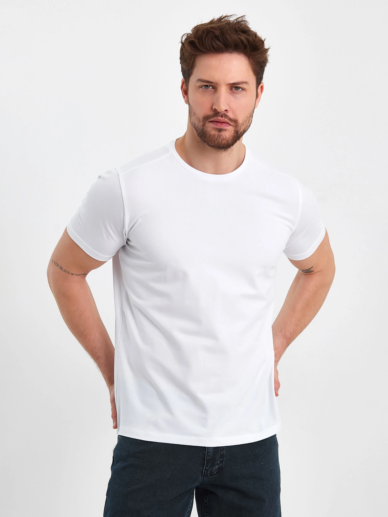 Футболки и поло Trend Collection модель TC7812WhiteFTBLK Фото