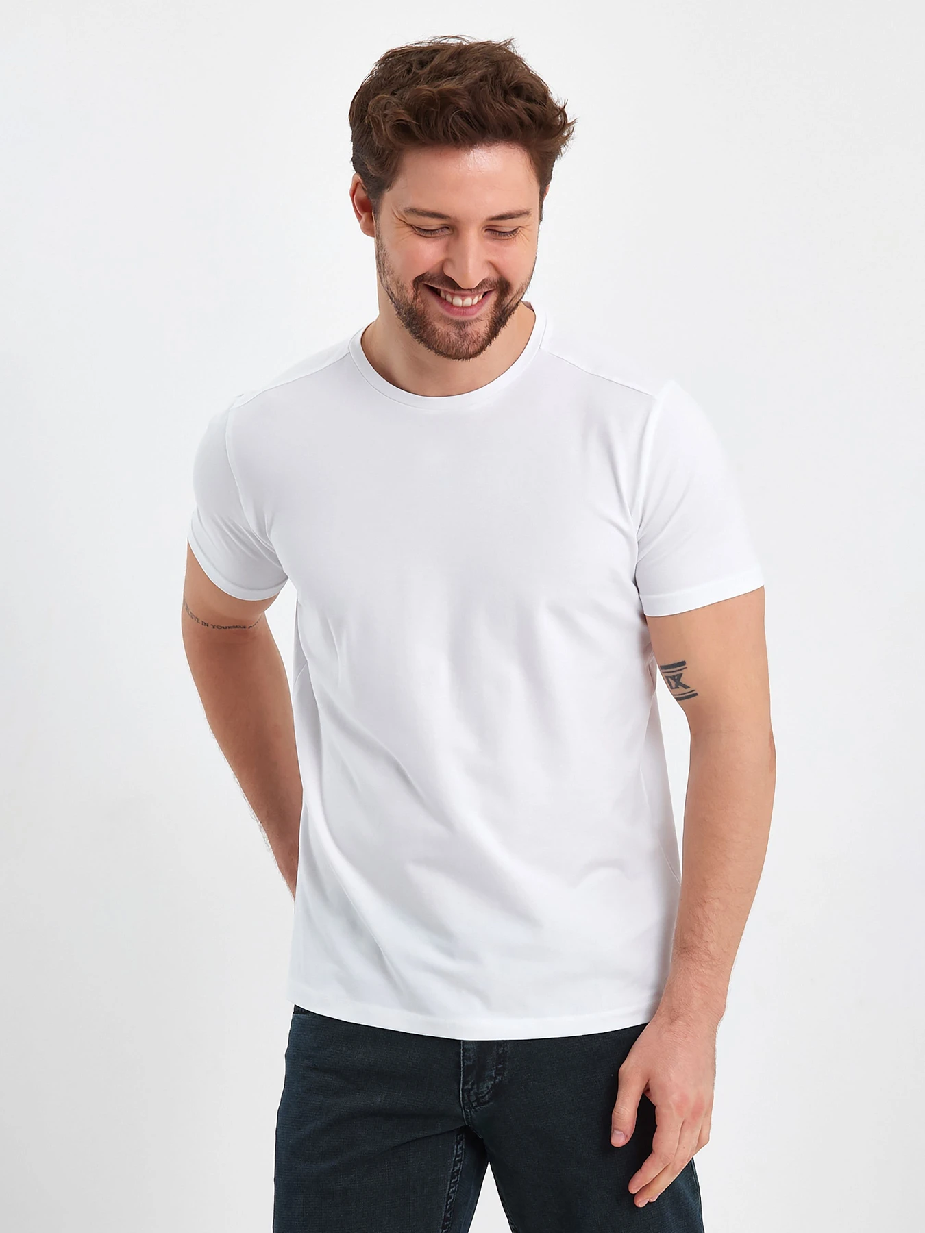 Футболки и поло Trend Collection модель TC7812WhiteFTBLK Фото