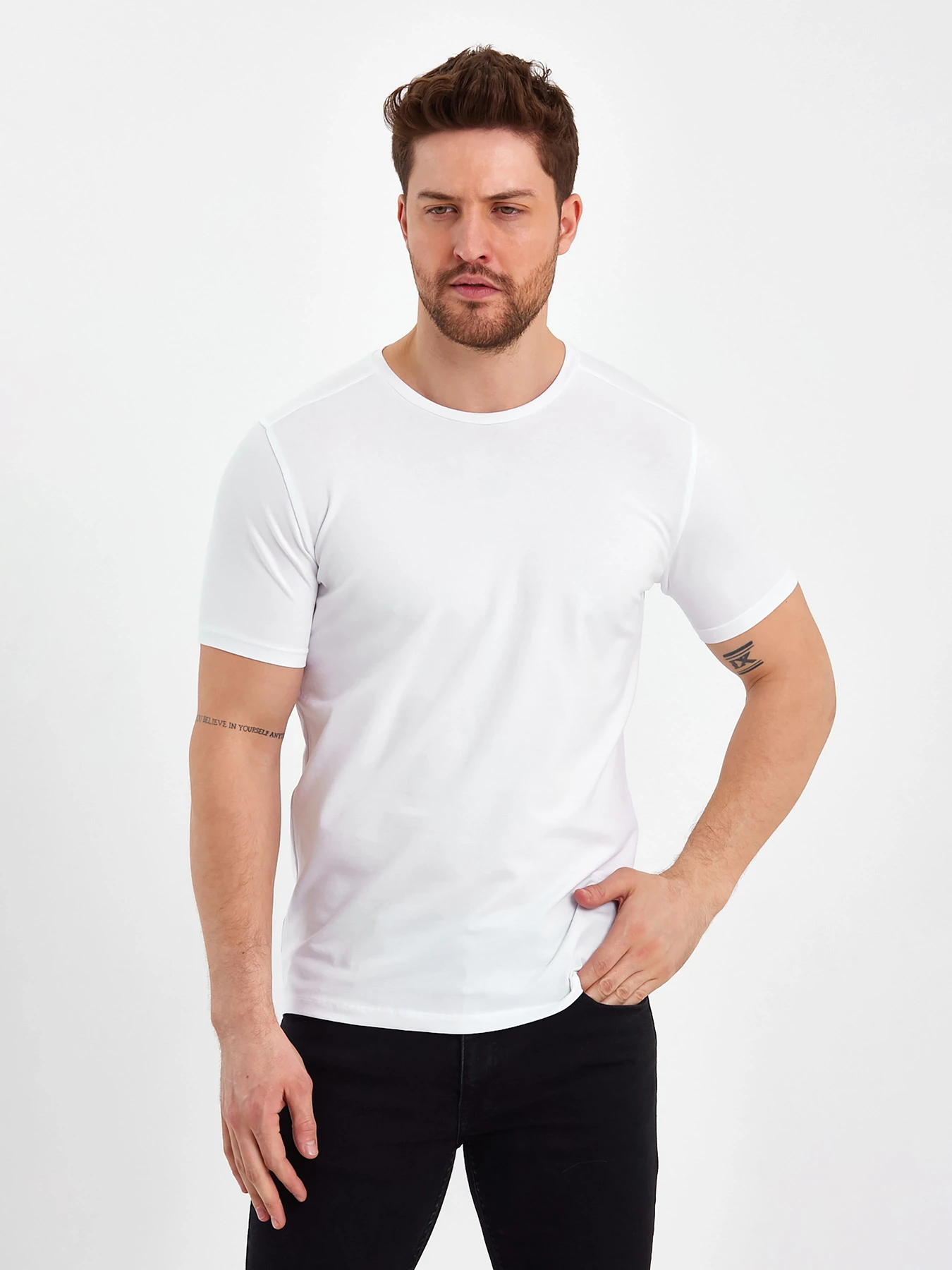 Футболки и поло Trend Collection модель TC7553WhiteFTBLK Фото