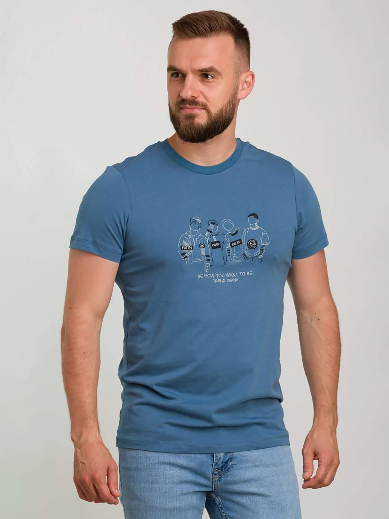 Футболки и поло Trend Collection модель TC6520BlueFTBLK Фото