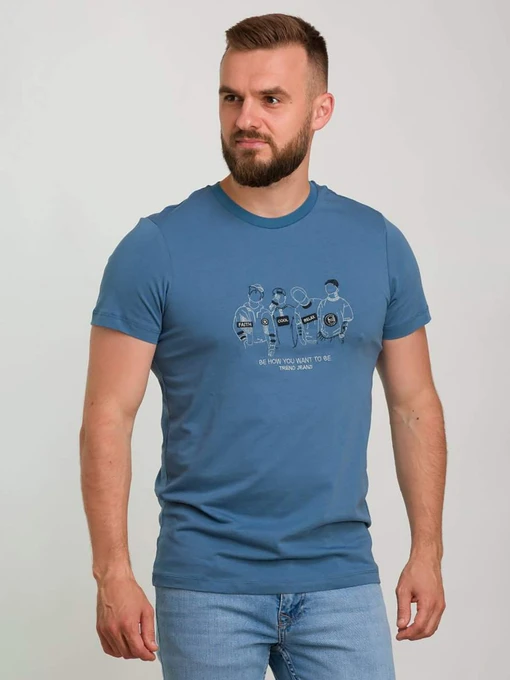 Футболки и поло Trend Collection модель TC6520BlueFTBLK Фото