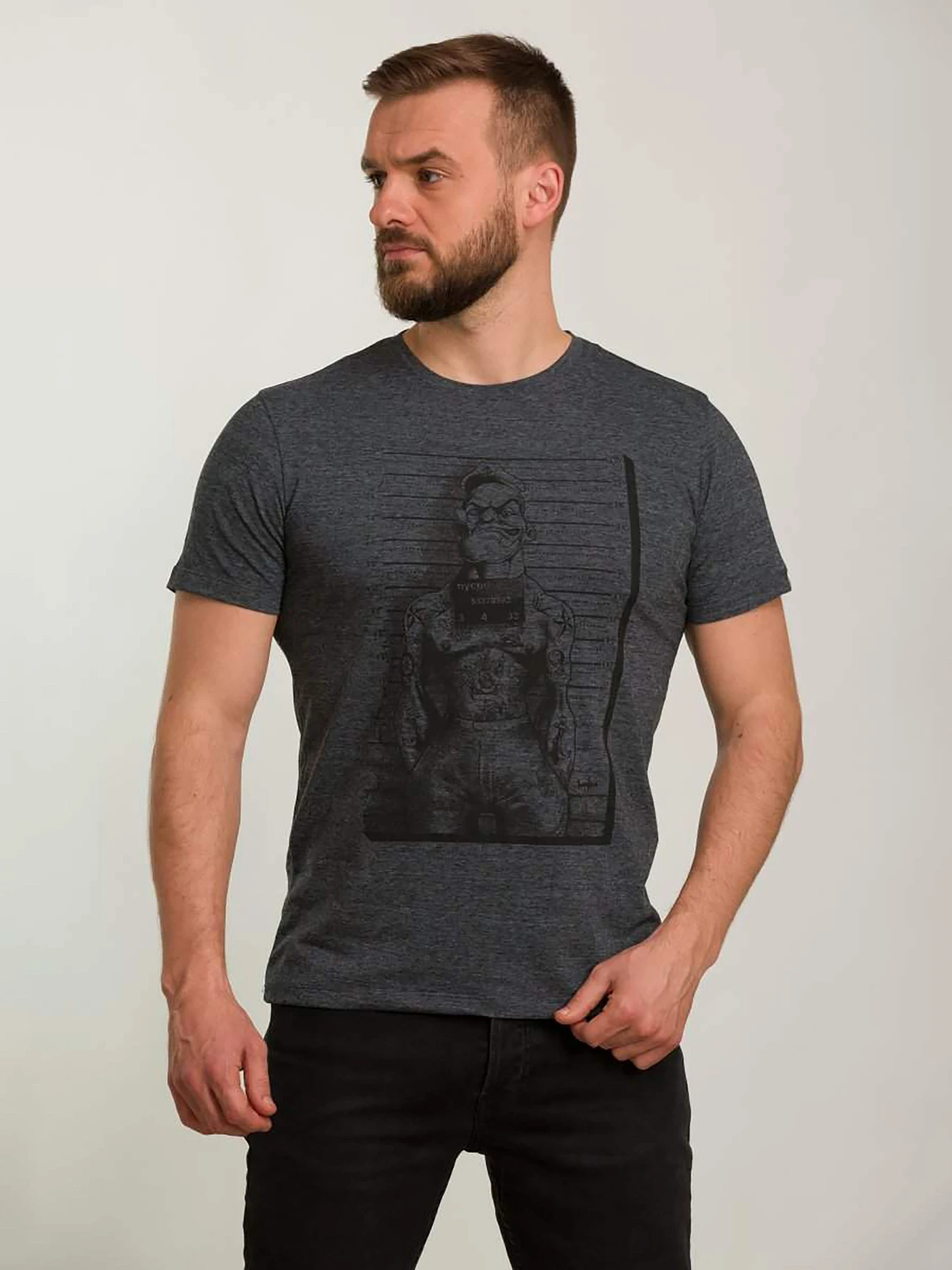 Футболки и поло Trend Collection модель TC6208GreyFTBLK Фото