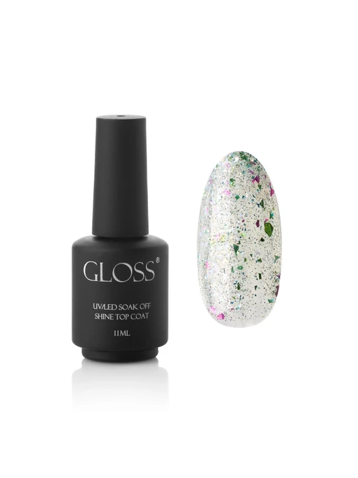 Топ для гель-лака GLOSS Shine top coat Flicker Shine Top GLOSS COMPANY модель 4823271411230 Фото