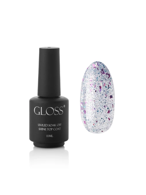 Топ для гель-лака GLOSS Shine top coat Shimmer Shine Top GLOSS COMPANY модель 4823271411216 Фото
